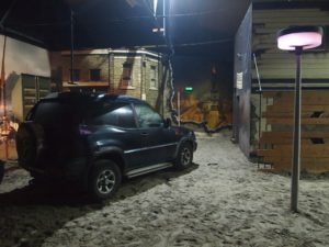 Paintbal ruimte met auto